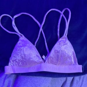 pink strappy ardene bralette